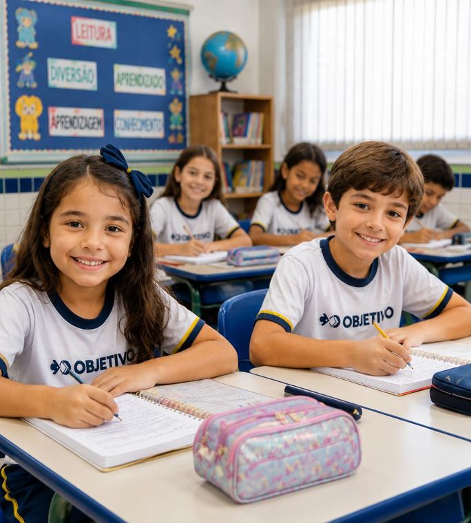 Alunos do Ensino Fundamental I em sala de aula